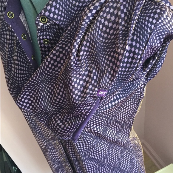 Purple Metallic Dress - Picture 3 of 3