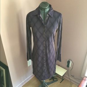 Purple Metallic Dress