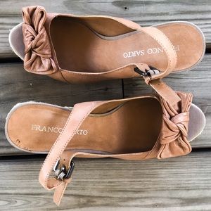 Tan Bow Sandals