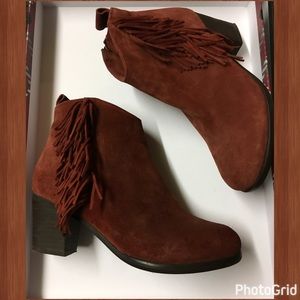 Matisse Red Fringe boot