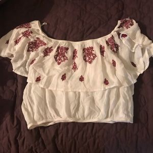 Pattern crop top from PacSun