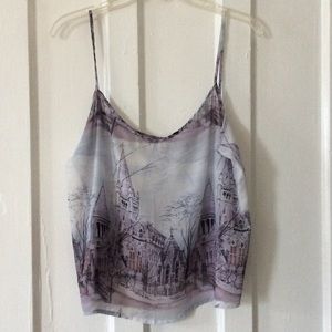 American Apparel City Scene Sheer Chiffon Tank