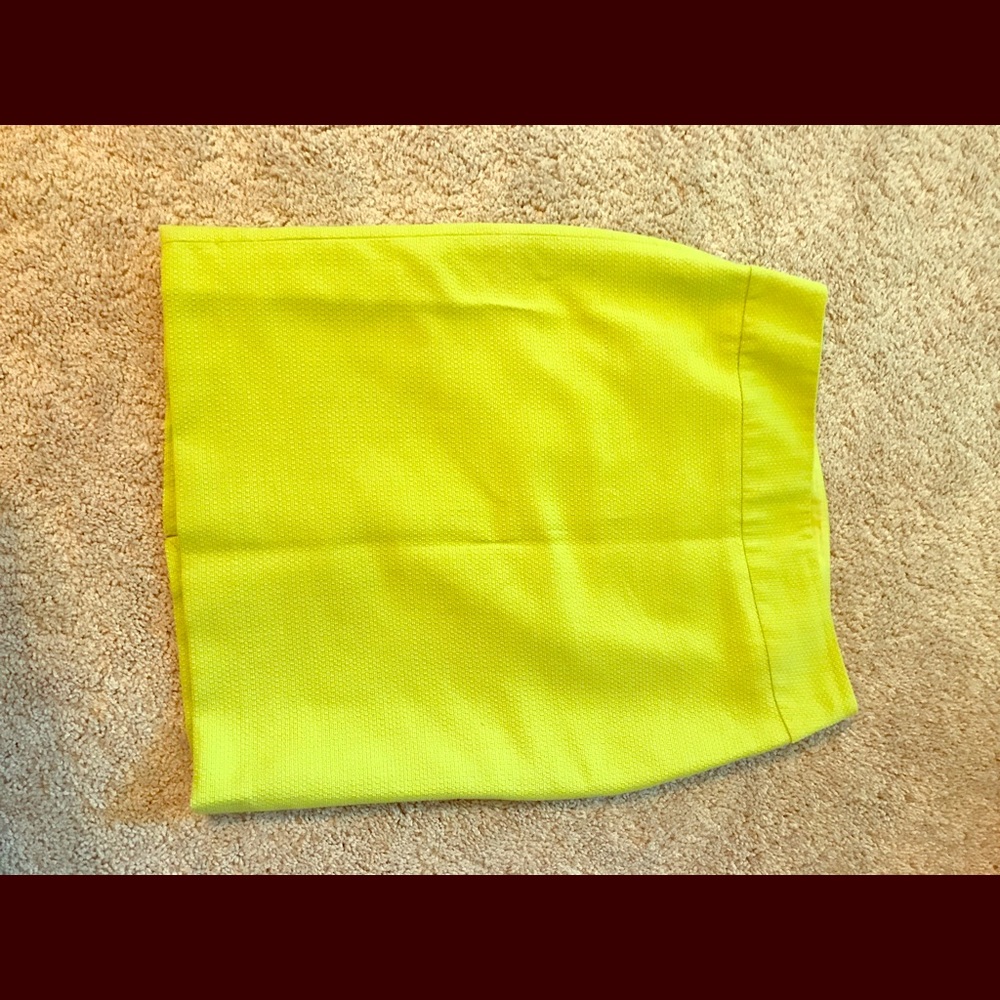 Lime green pencil skirt from The Limited