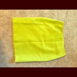 Lime green pencil skirt from The Limited