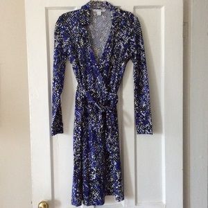 Diane von Furstenburg Wrap Dress snakeskin print