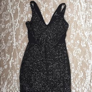 Bebe Black Sequin Dress