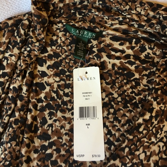 NWT Ralph Lauren animal print top - Picture 3 of 3