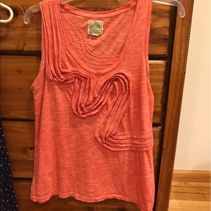 LAST CHANCE! Anthro Orange Top like new.