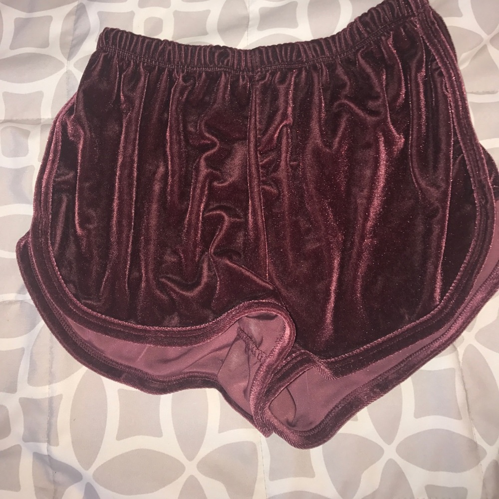 Brandy Melville Red Velvet shorts