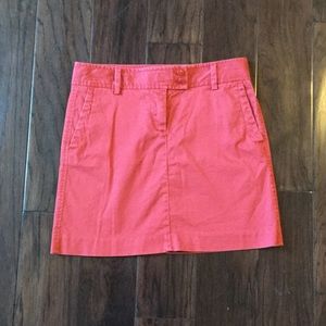 Salmon J. Crew Skirt with Pockets
