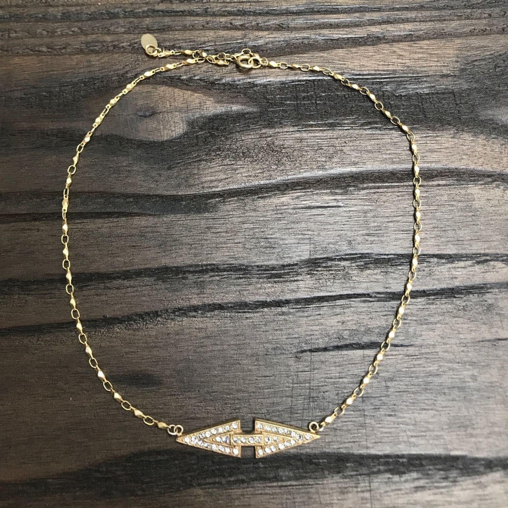 Unique anthropologie gold necklace