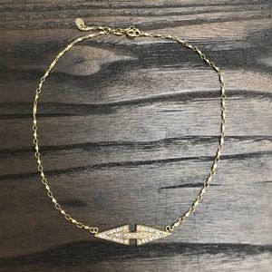 Unique anthropologie gold necklace