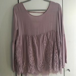 Cute pink loose fitted shirt