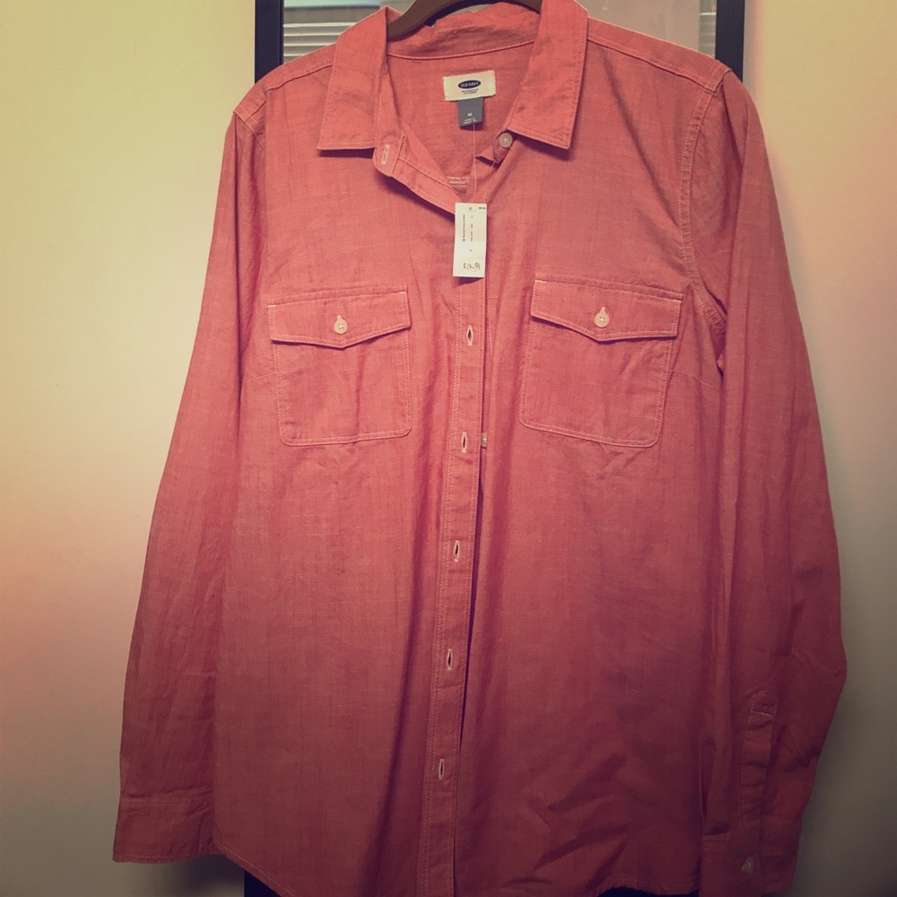 Red button up from Old Navy, Size M, NWT