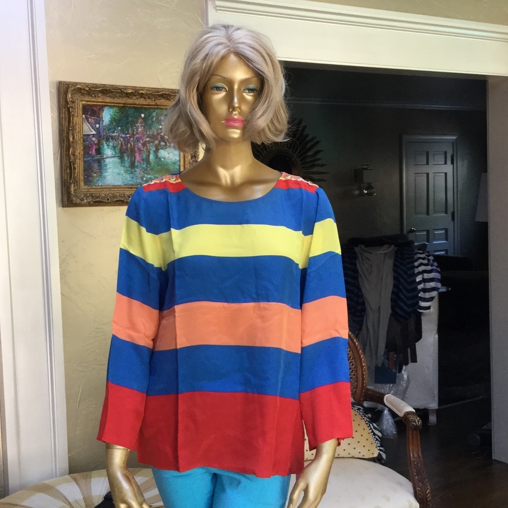 Brand new J crew striped top