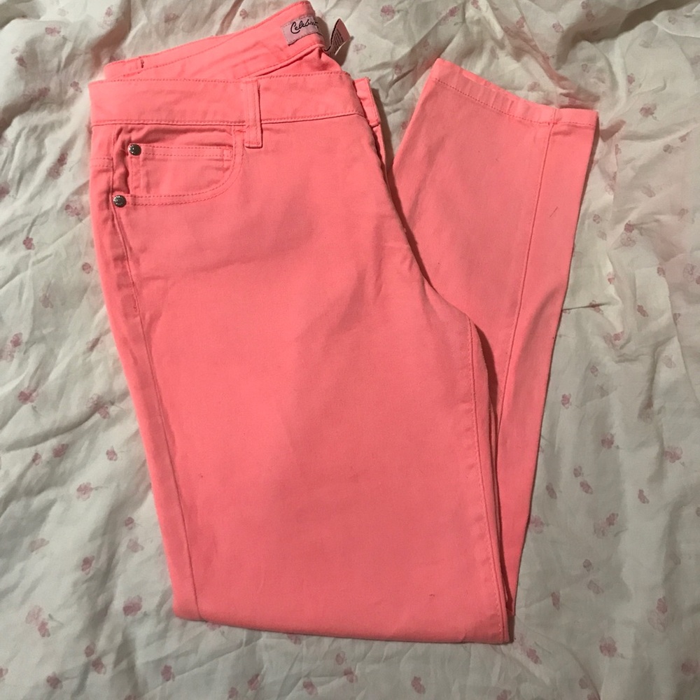 Pretty Coral Jeans