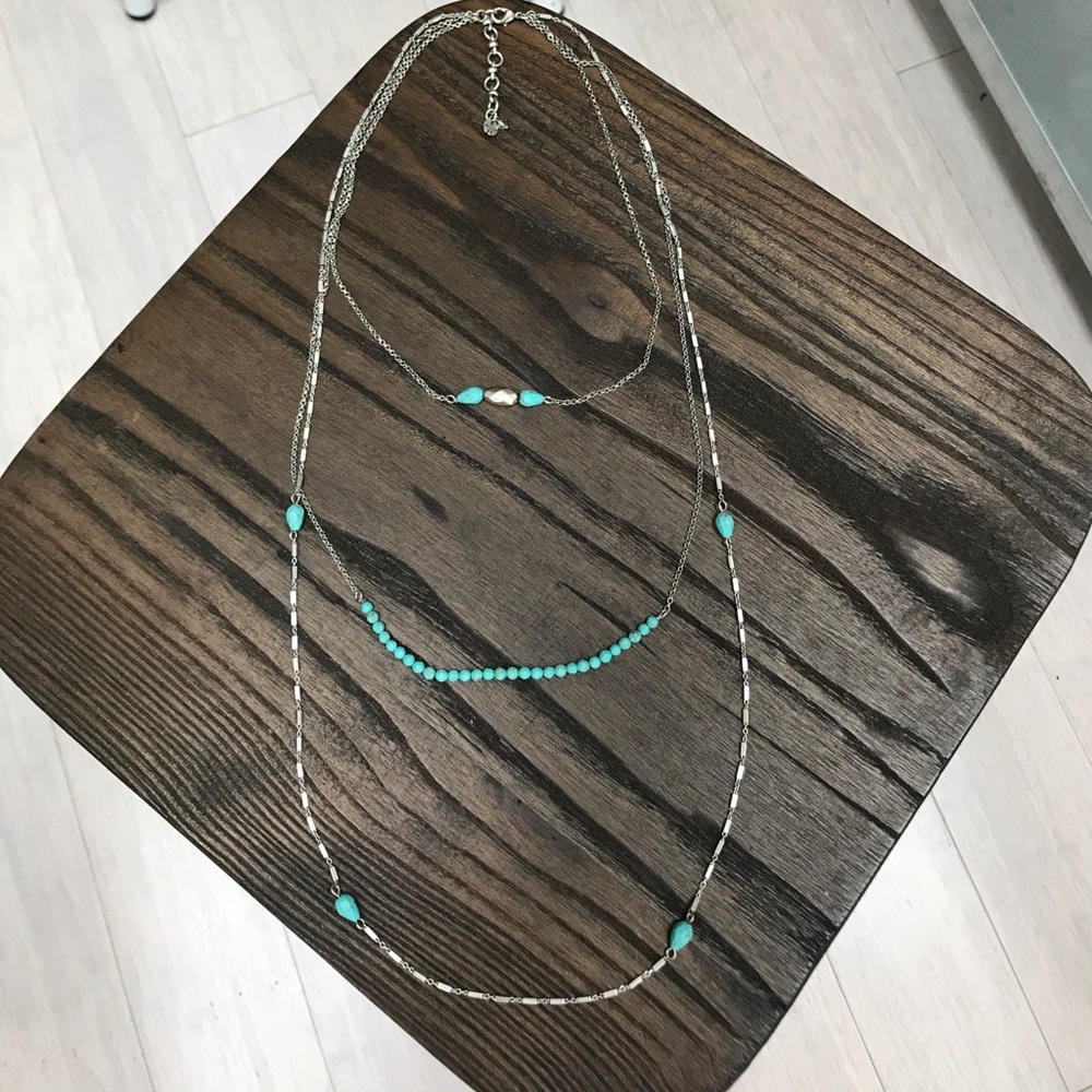 Lucky brand three layer necklace