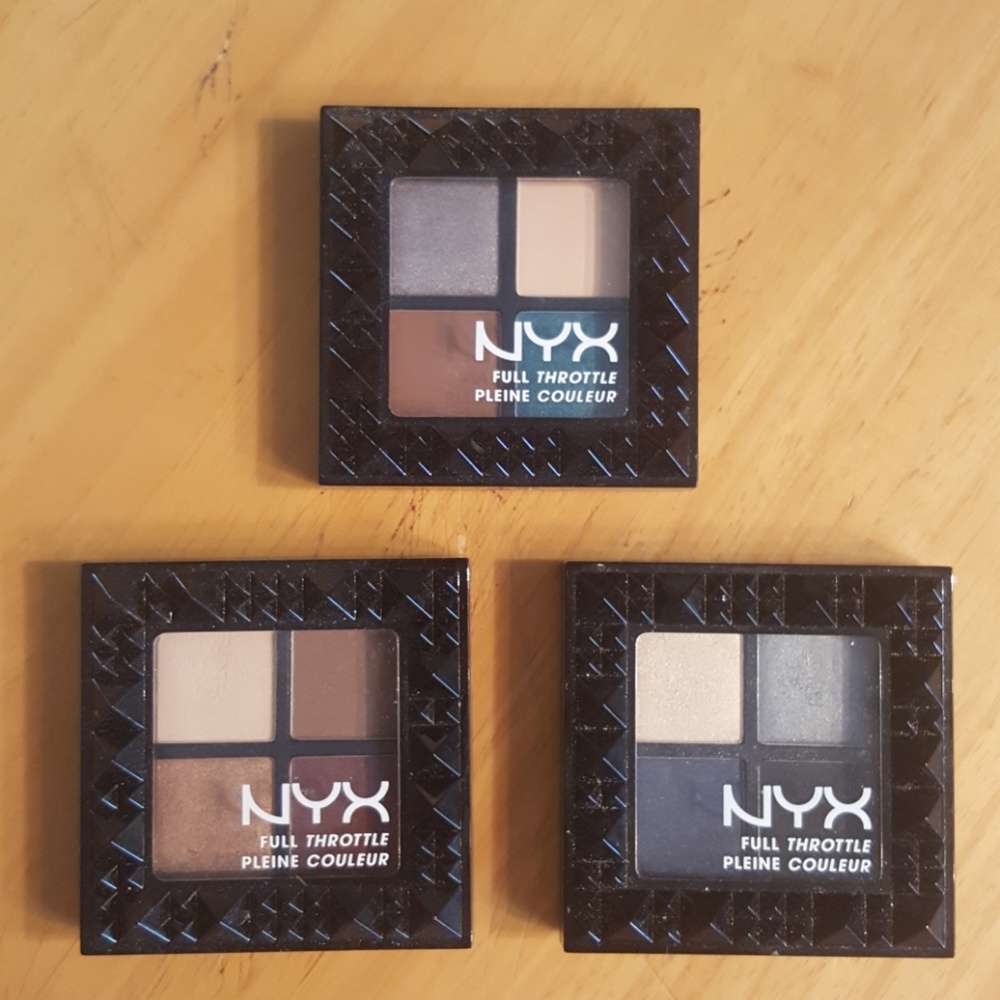 Set of 3 NYX Full Throttle Eye Shadows