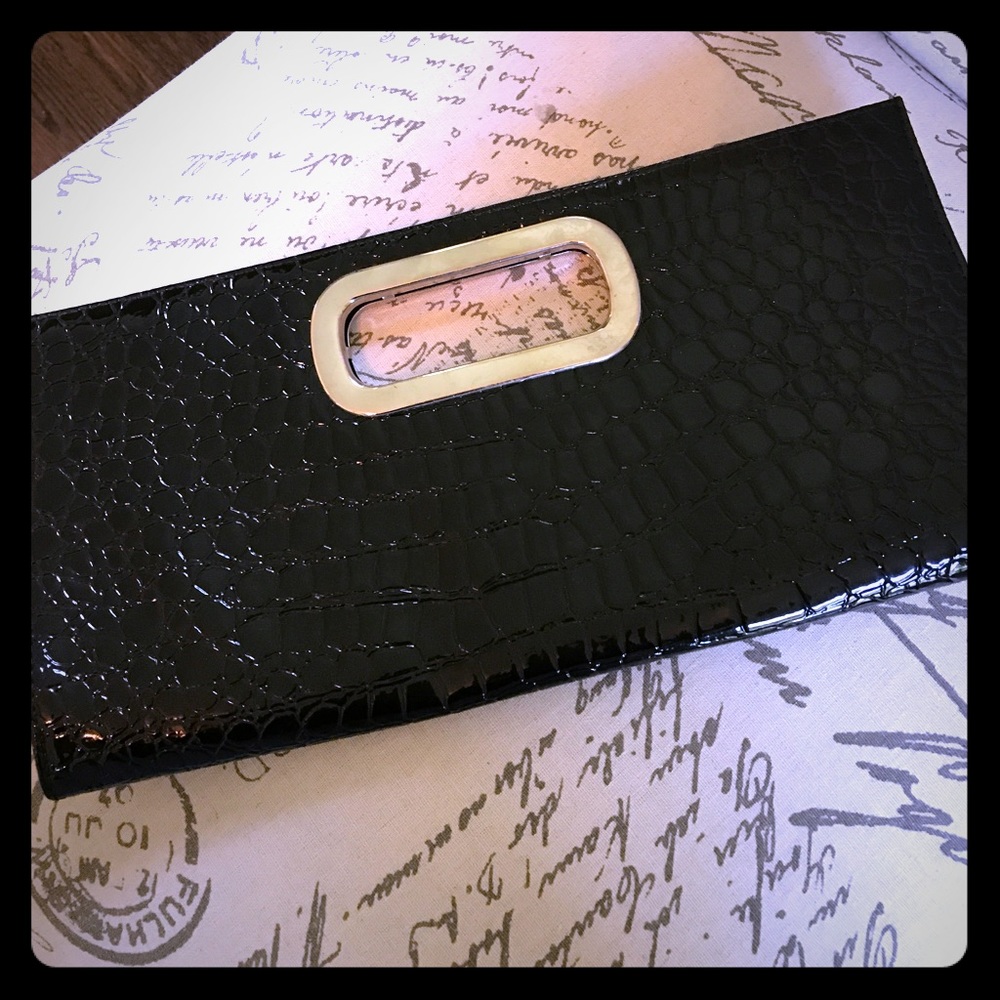 Black clutch purse