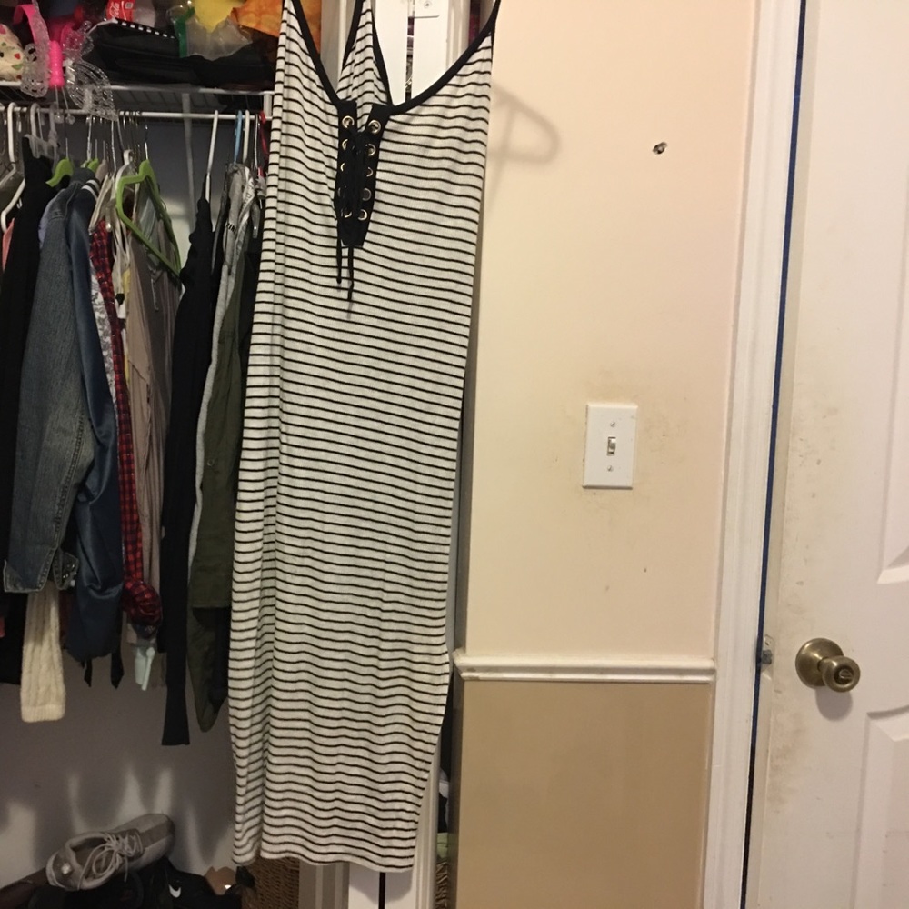 Slit side casual dress