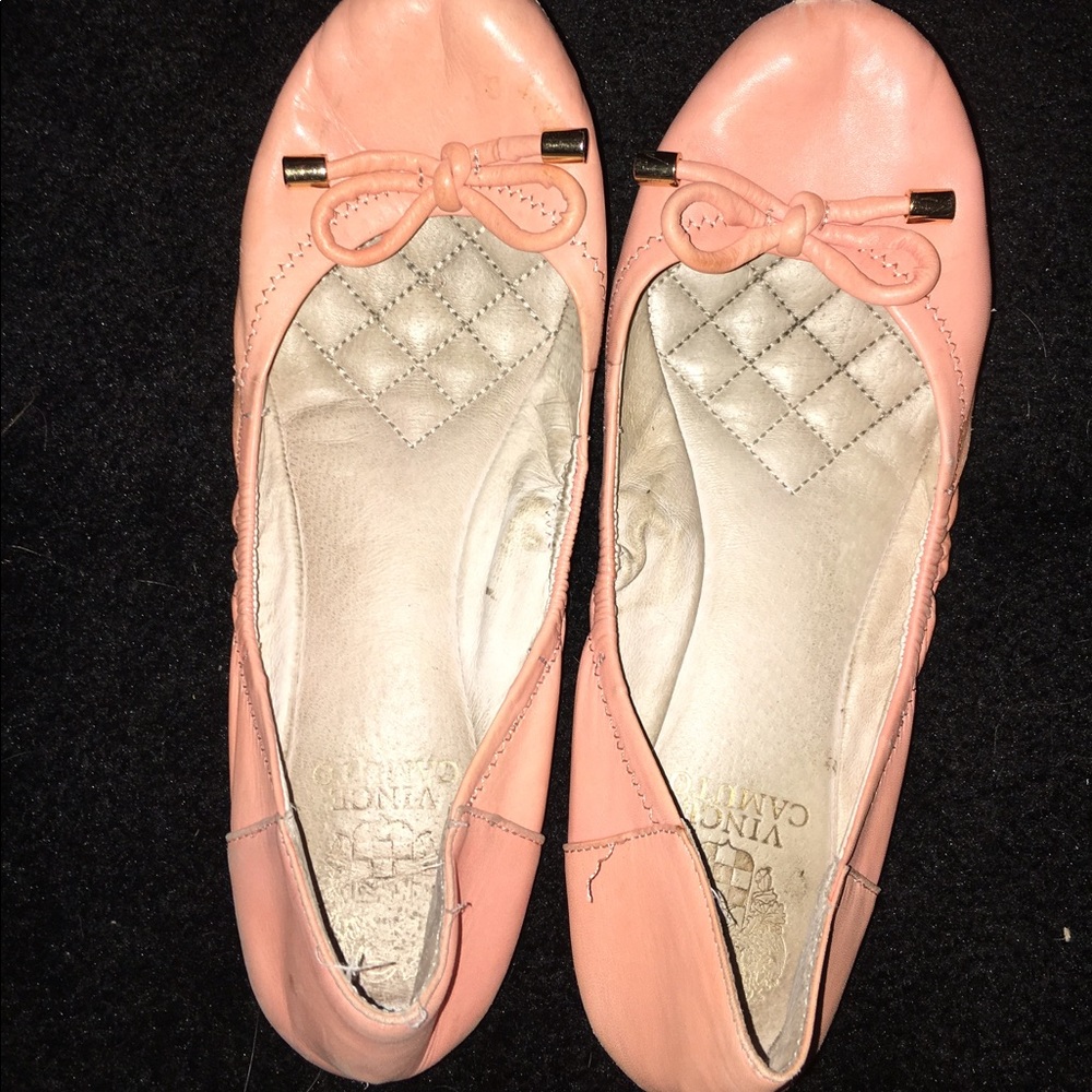 Pink flats