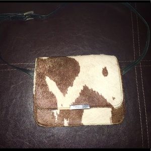 Pony black & white purse