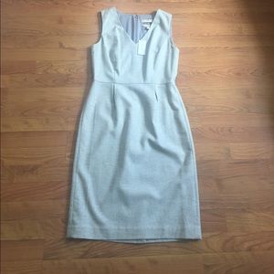 NWT B. Republic Italian Flannel Wool Deep V Dress