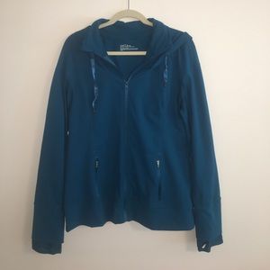 Turquoise Zella work out zip-up jacket