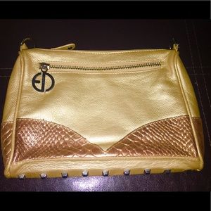 Golden Leather Bag