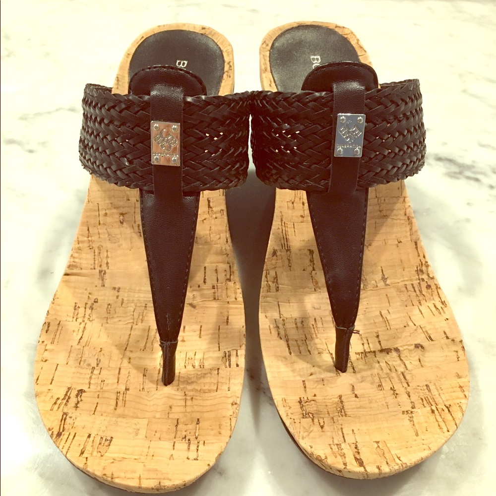 BCBG wedge sandals. MAKE an OFFER :)