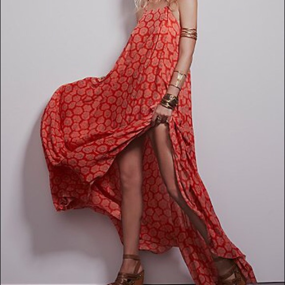 Looking for Free people Shibori  maxi dress red - Picture 2 of 2