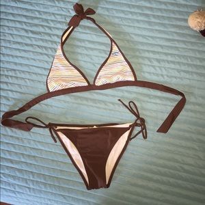 O'Neill 2-piece String Bikini With Halter Top