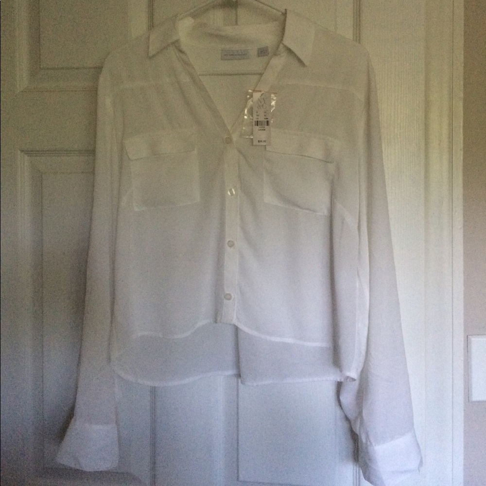 NWT NY&Co Sheer Blouse