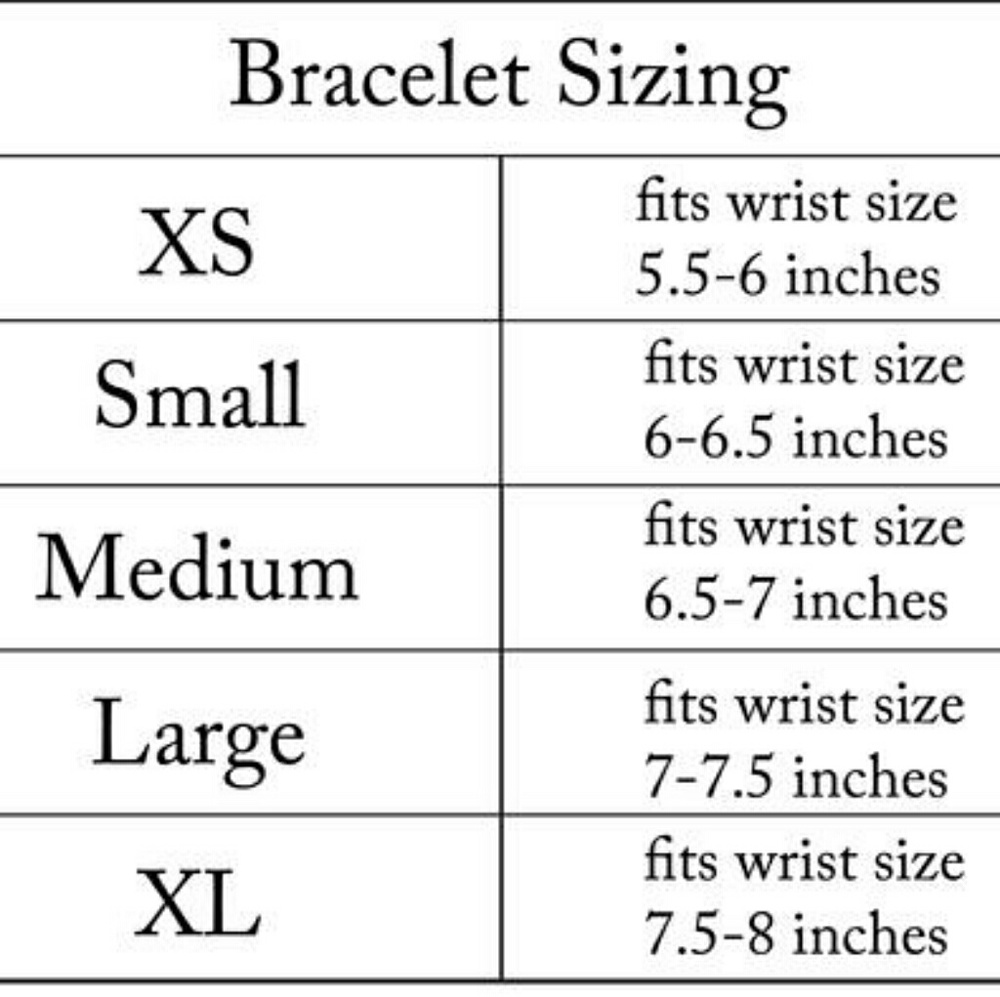 Bracelet sizing