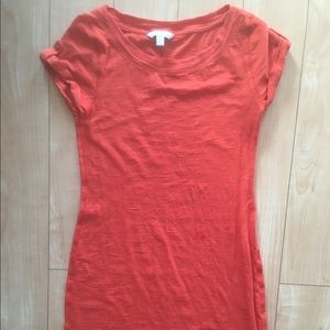 Banana republic orange t-shirt dress