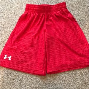 Boys youth small Under Armour mesh shorts