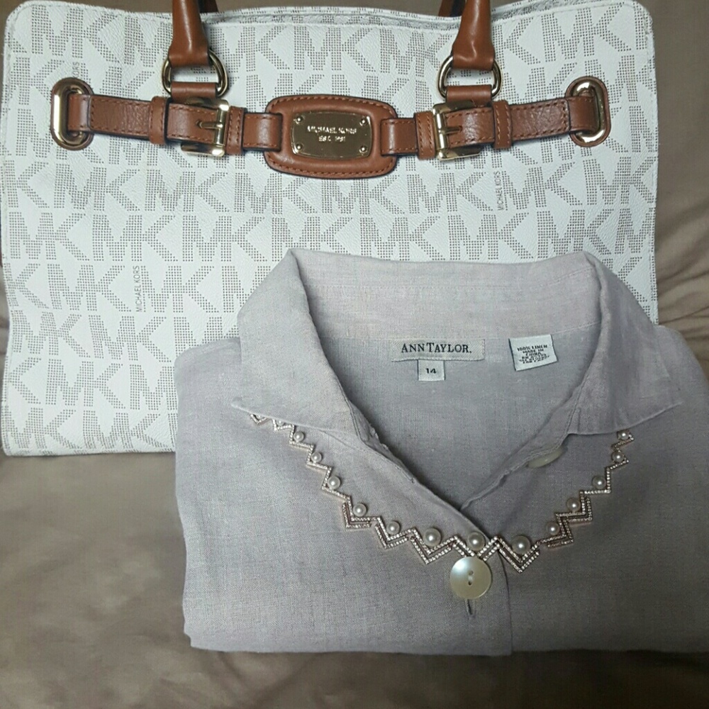 Ann Taylor Linen top - Picture 1 of 4