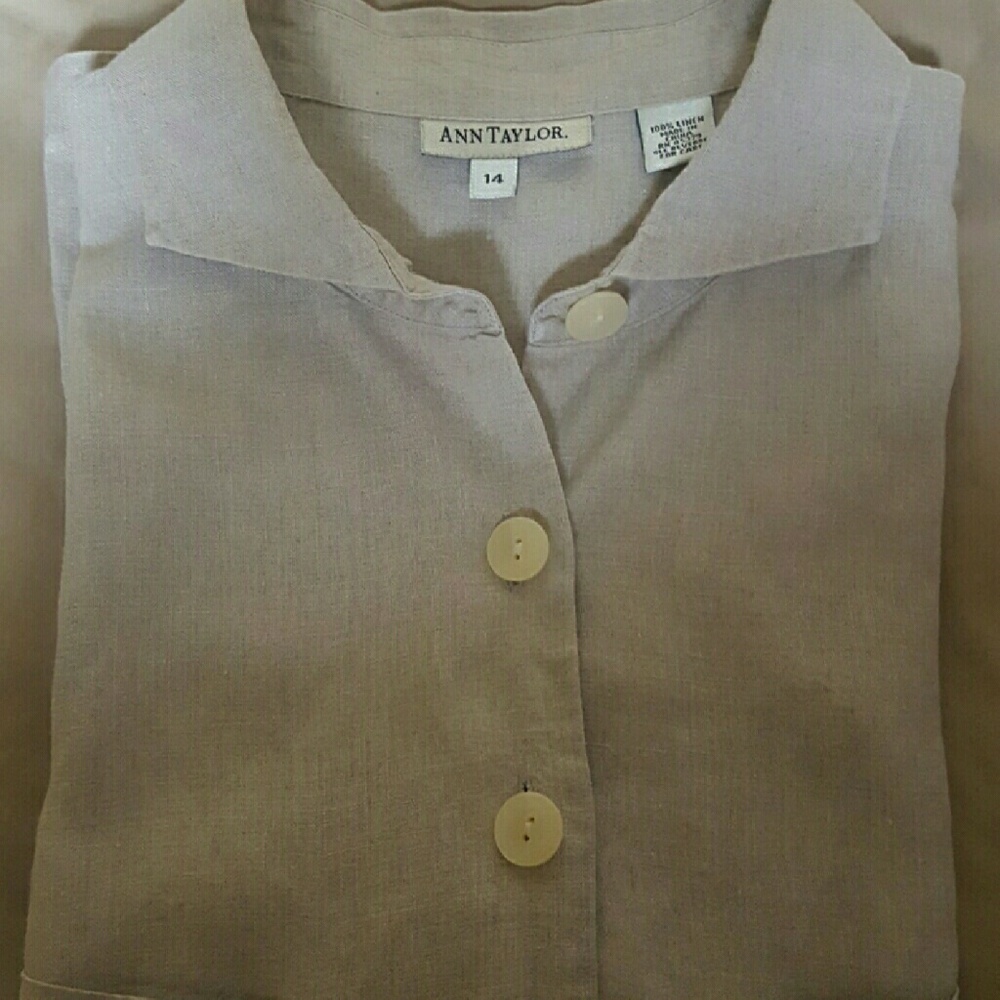 Ann Taylor Linen top - Picture 2 of 4