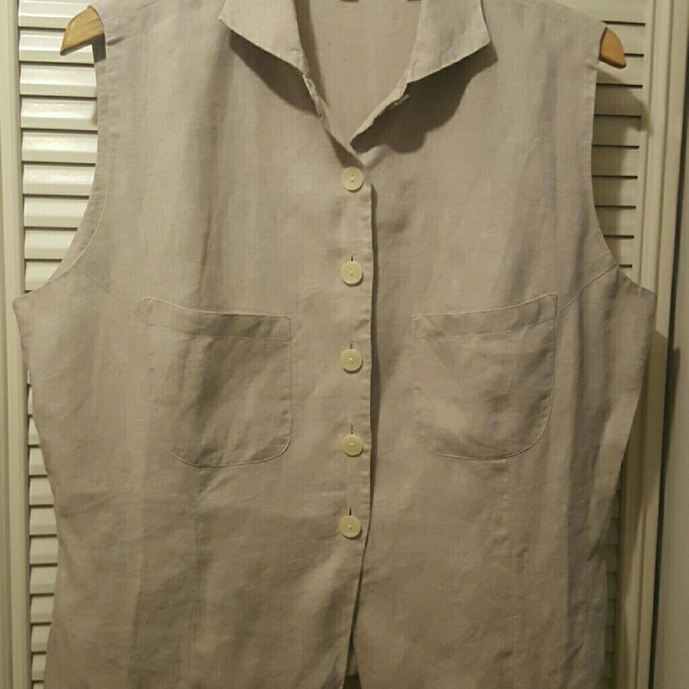 Ann Taylor Linen top - Picture 4 of 4