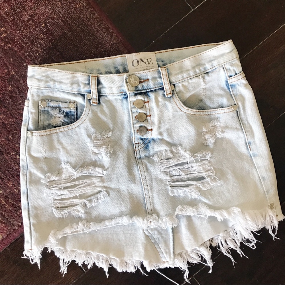 One Teaspoon Junkyard Skirt!