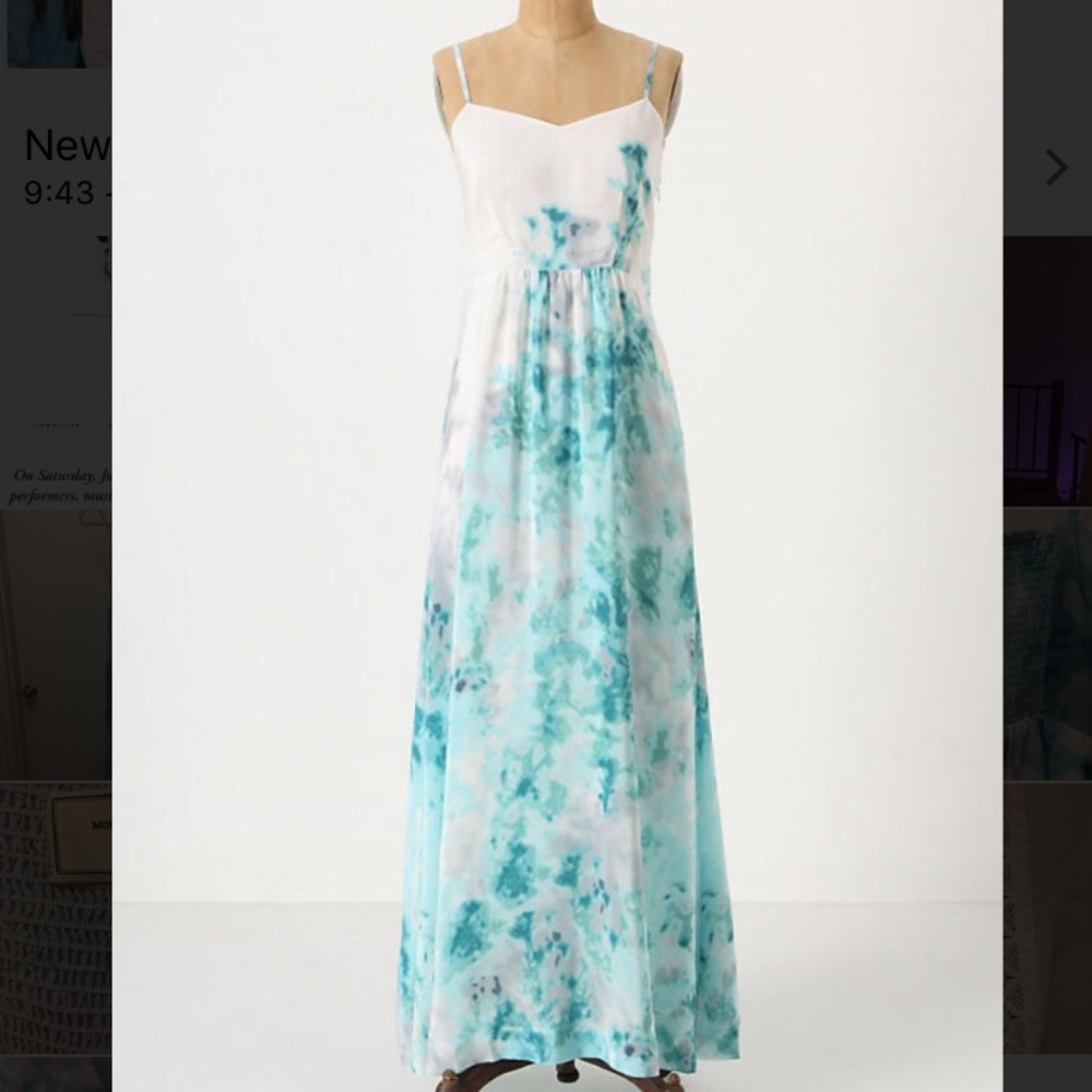 Silk 'Wave- washed' Anthropologie Dress