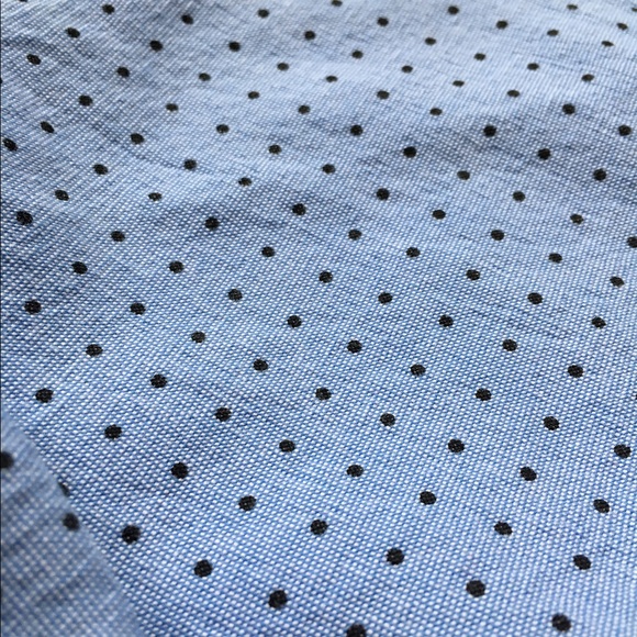 Blue polka dot button down - Picture 2 of 2