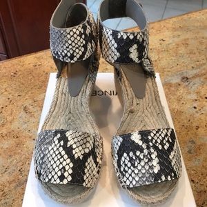 Vince Snakeskin Espadrilles