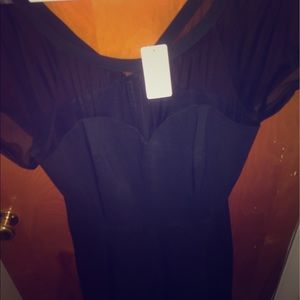 Torrid illusion neck line 50s pin-up dress.