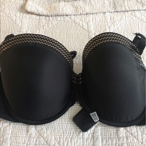 Black and Gold DXNY Bra