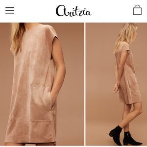 NWT Aritzia nori dress - dark olive size S