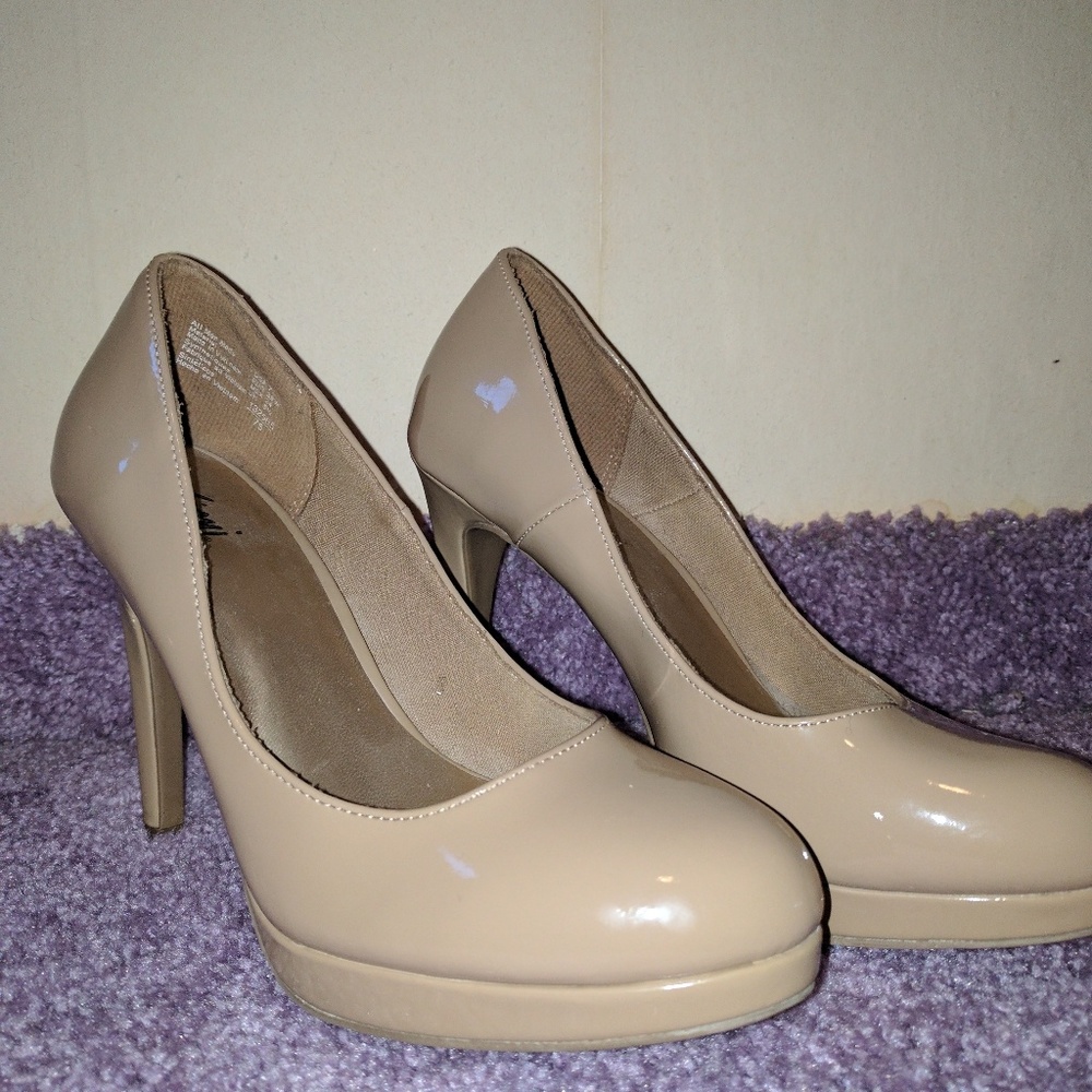 Fioni Nude Pumps Prom Heels 7-womens