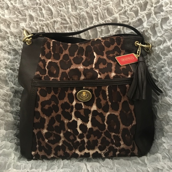 Coach animal print hobo!! - Picture 1 of 8