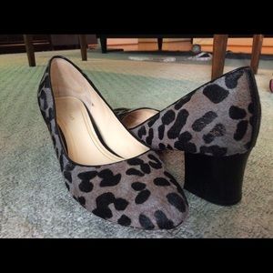 Cole Haan Chelsea Leopard Pumps.