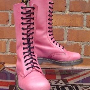 Rare Pink 14 hole Dr. Marten Boots